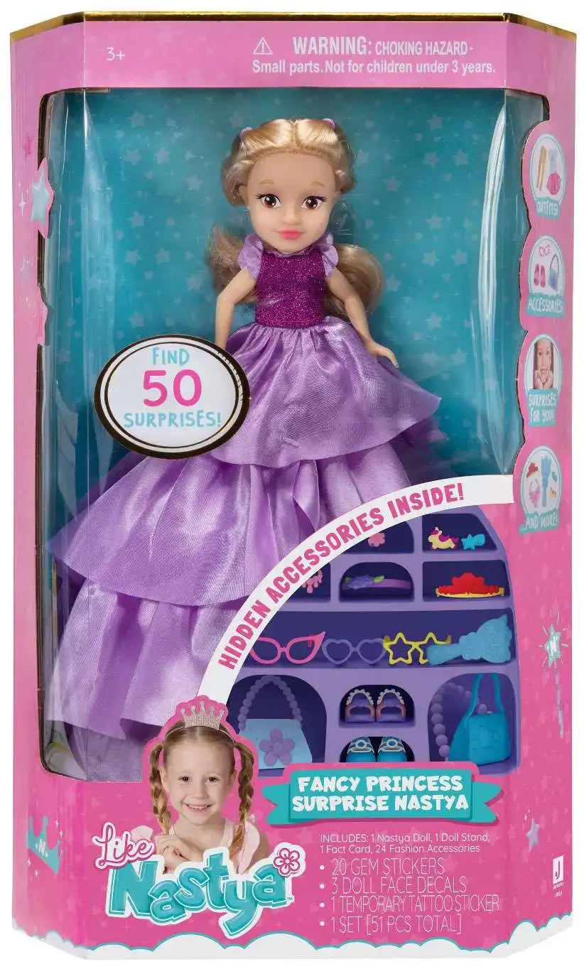Like Nastya Fancy Princess Surprise Nastya 8-Inch Doll [Damaged Package]