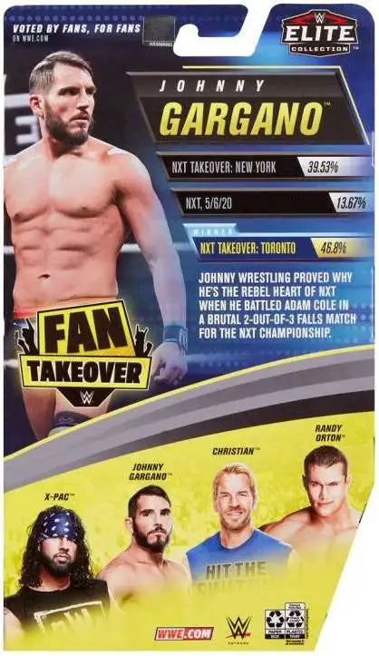 WWE Elite Wrestling NXT Johnny Gargano Fan Takeover Amazon Exclusive New Rare 