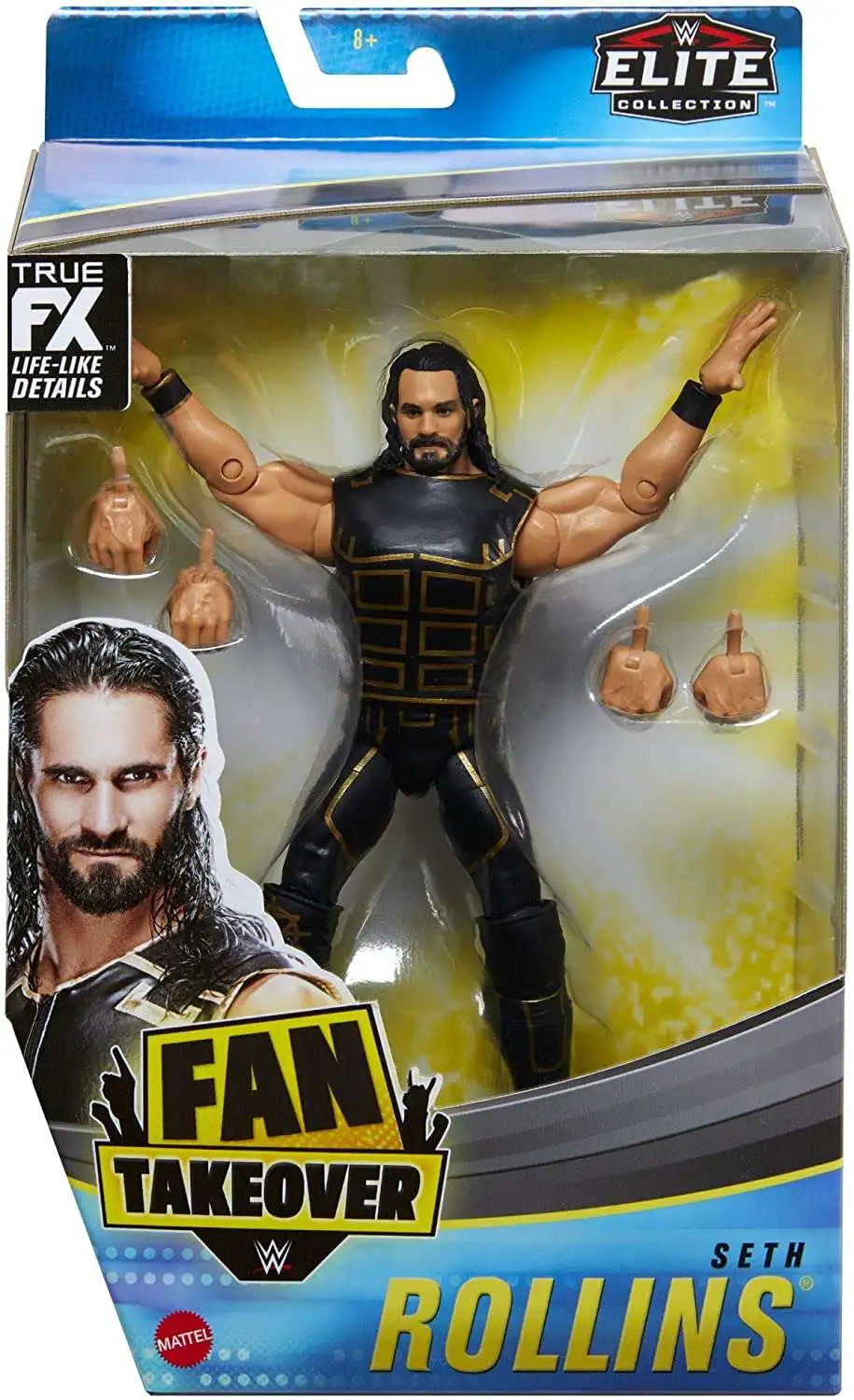 WWE Wrestling Elite Collection Fan TakeOver Seth Rollins Exclusive Action Figure [Damaged Package]