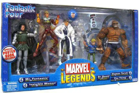 Marvel Legends Vintage Series Fantastic Four Action Figure 7-Pack Boxed Set