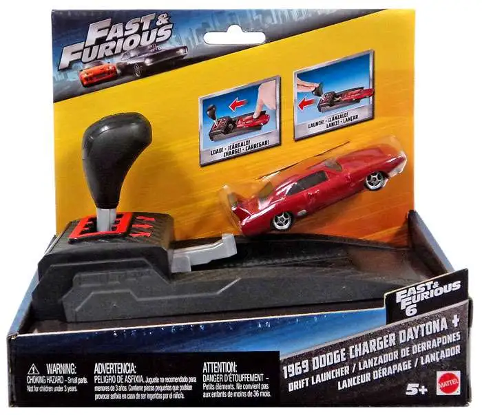 The Fast and the Furious Drift Launcher 1969 Dodge Charger Daytona Vehicle  Mattel Toys - ToyWiz