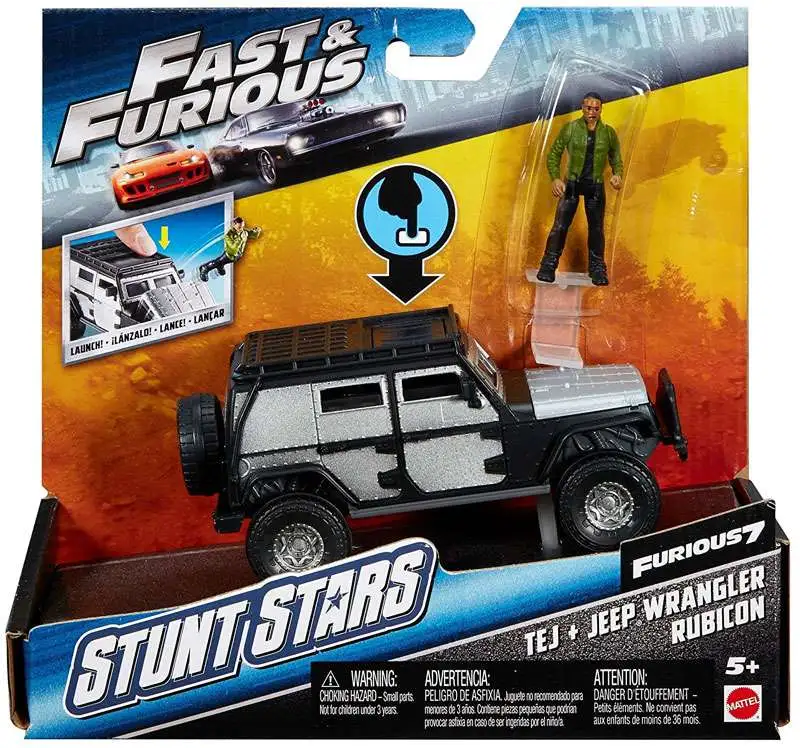The Fast and the Furious Furious 7 Stunt Stars Tej Jeep Wrangler Rubicon  Vehicle Mattel Toys - ToyWiz
