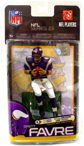 4 BRETT FAVRE Minnesota Vikings NFL QB Purple Throwback Jersey