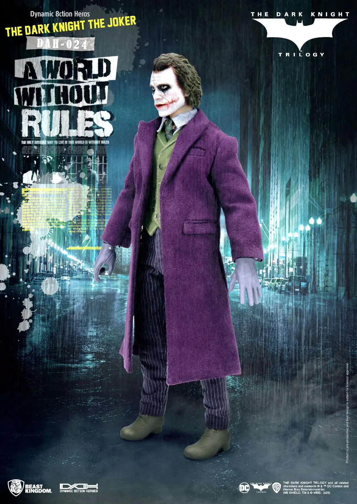 Beast Kingdom - Batman 1989 DAH-032 Dynamic 8-Ction Heroes - Action Figure Del Joker