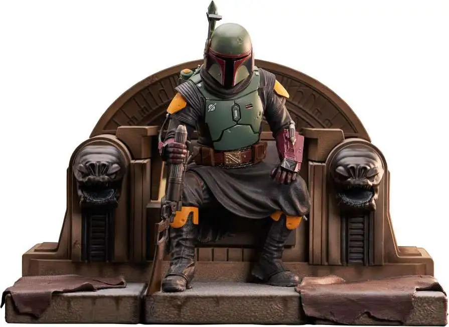 Star Wars The Mandalorian Premier Collection Boba Fett on Throne 9.4-Inch Statue (Pre-Order ships July)