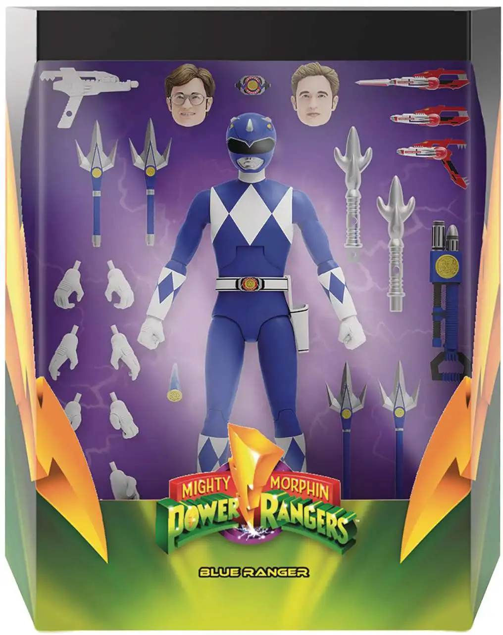 Power Rangers Ultimates Blue Ranger 7 Action Figure Mighty Morphin Super7 -  ToyWiz