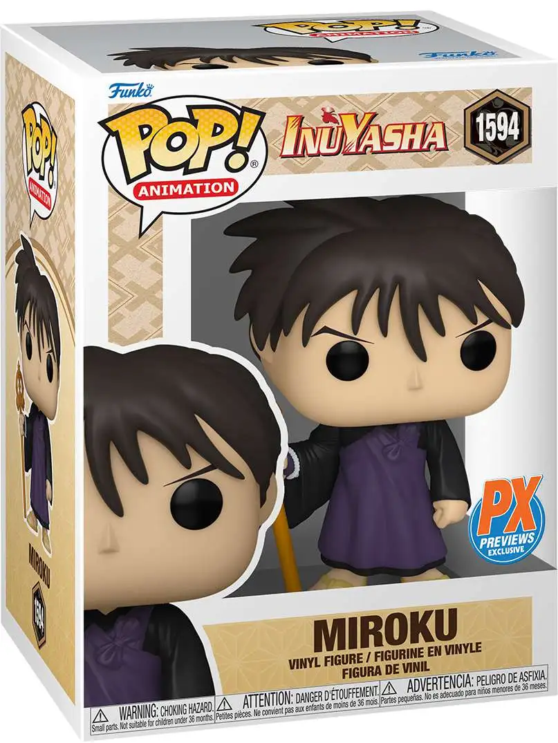Funko InuYasha POP! Animation Miroku Exclusive Vinyl Figure #1594
