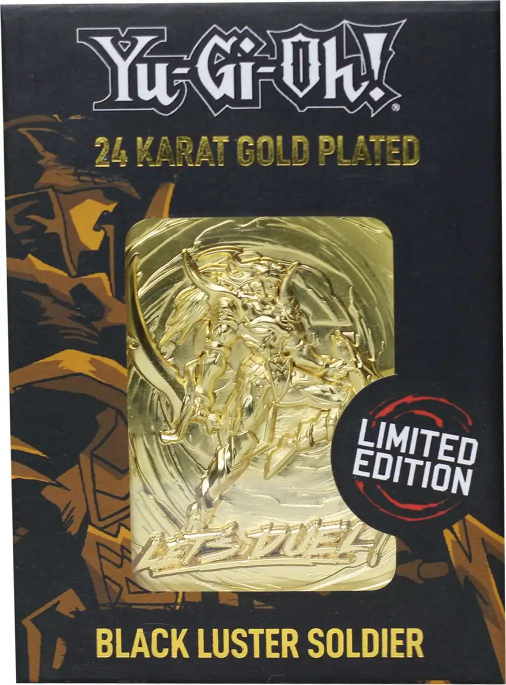 YuGiOh! Black Luster Soldier Limited Edition 24K Gold Metal Card