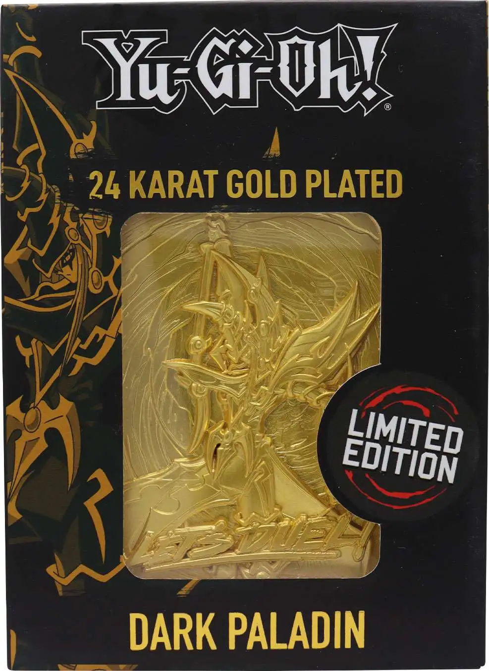 YuGiOh! Dark Paladin Limited Edition 24K Gold Metal Card (Pre-Order ships January)