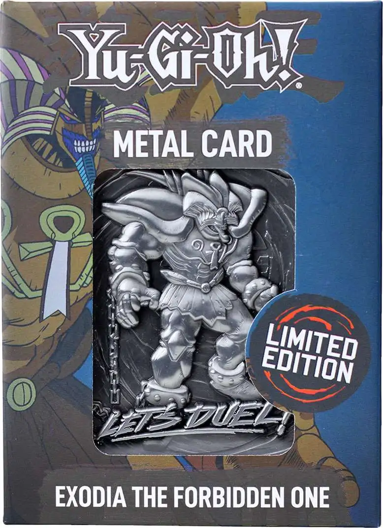 YuGiOh Exodia the Forbidden One Limited Edition Metal Card Fanattik ...