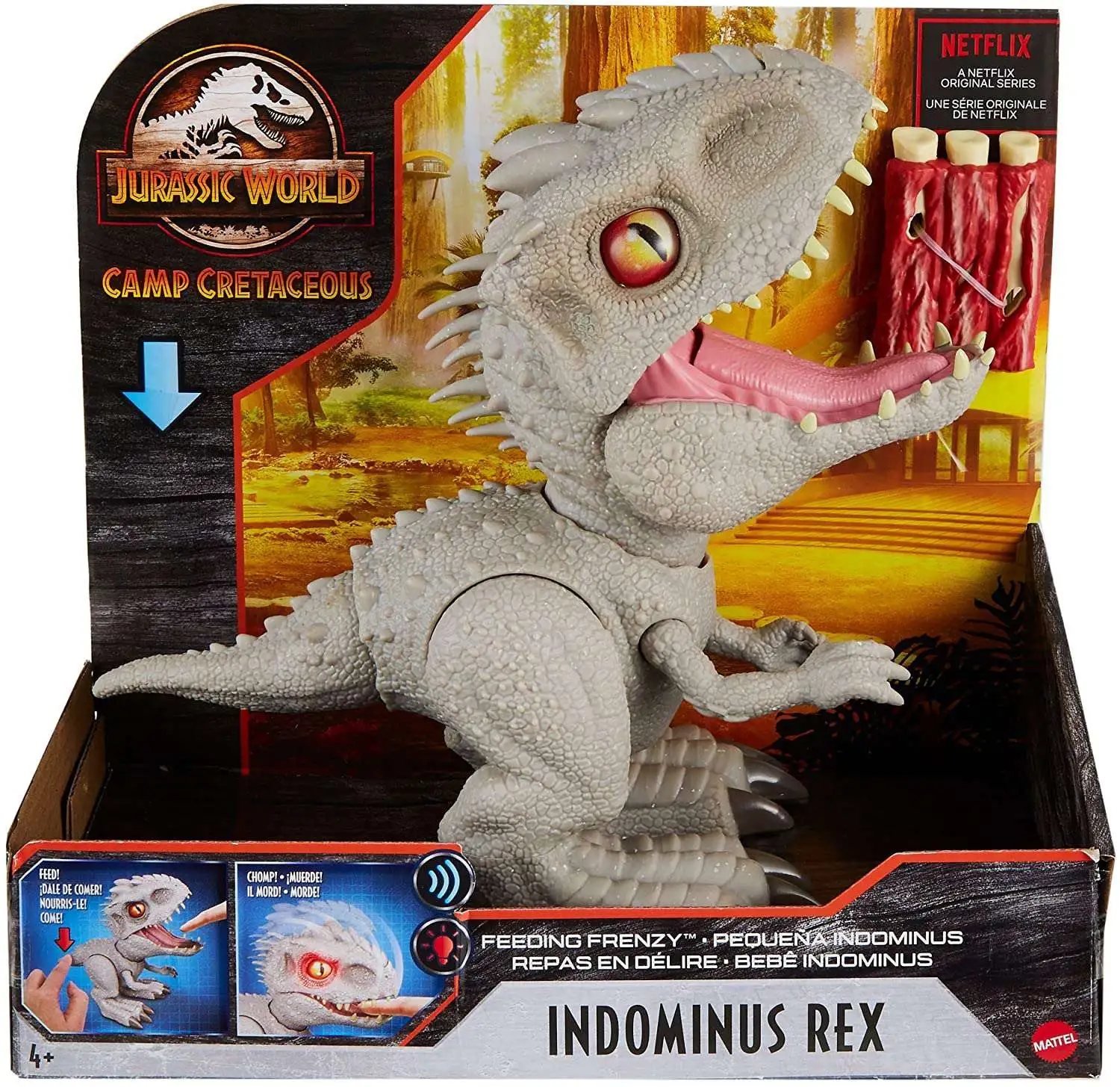 Mattel Jurassic World Snap Squad INDOMINUS REX  Toy Figure 