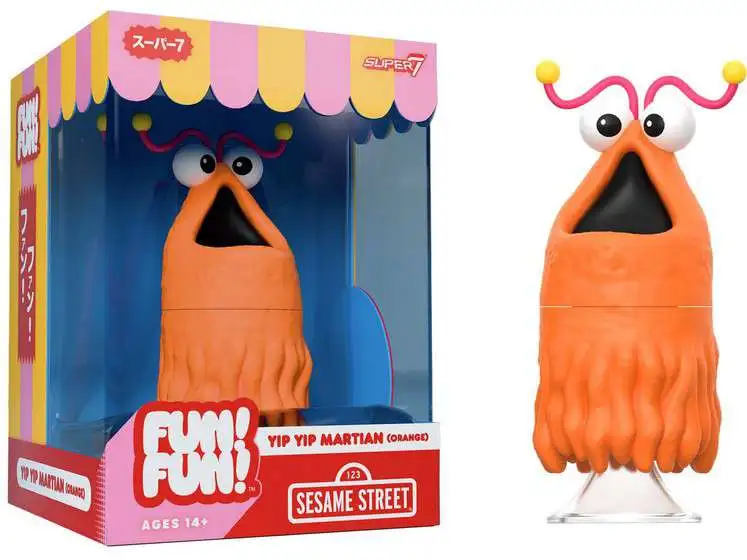 Sesame Street Fun! Fun! Yip Yip Martian Exclusive 7-Inch Mascot Vinyl Toy [Orange]