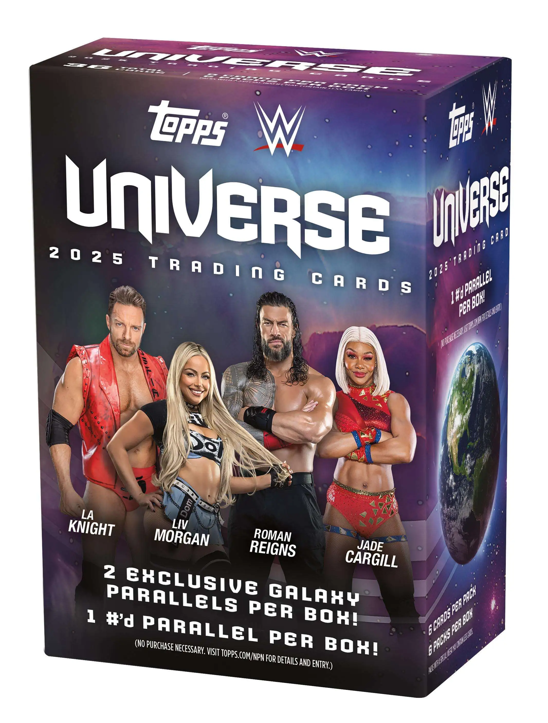 WWE Wrestling Topps 2025 Universe Trading Card BLASTER Box [6 Packs]