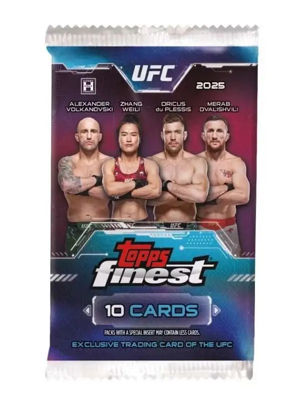 UFC Topps 2025 Finest Trading Card HOBBY Pack [10 Cards]