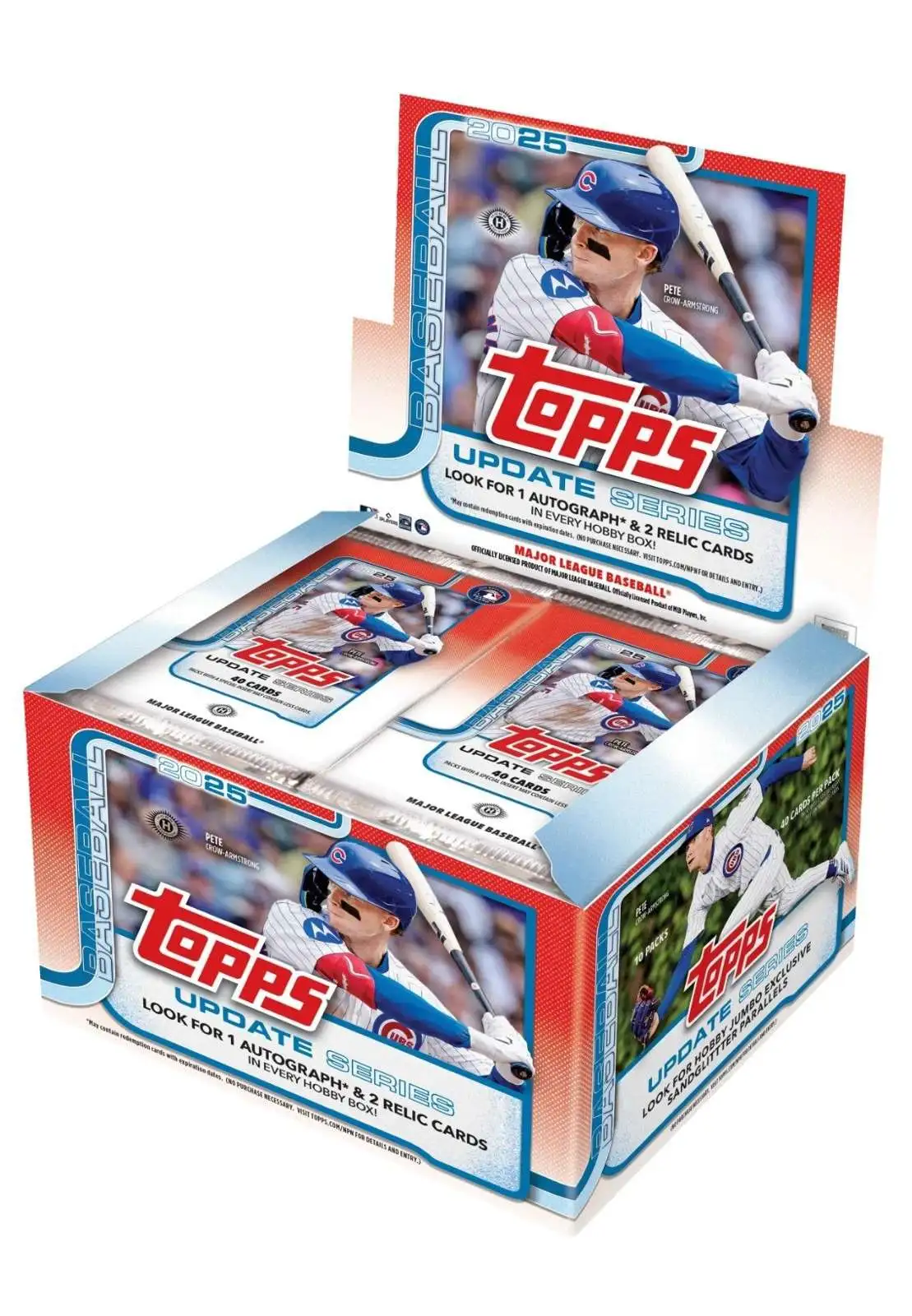 MLB 2025 Topps Baseball Update Series Trading Card HOBBY JUMBO Box [10 Packs]