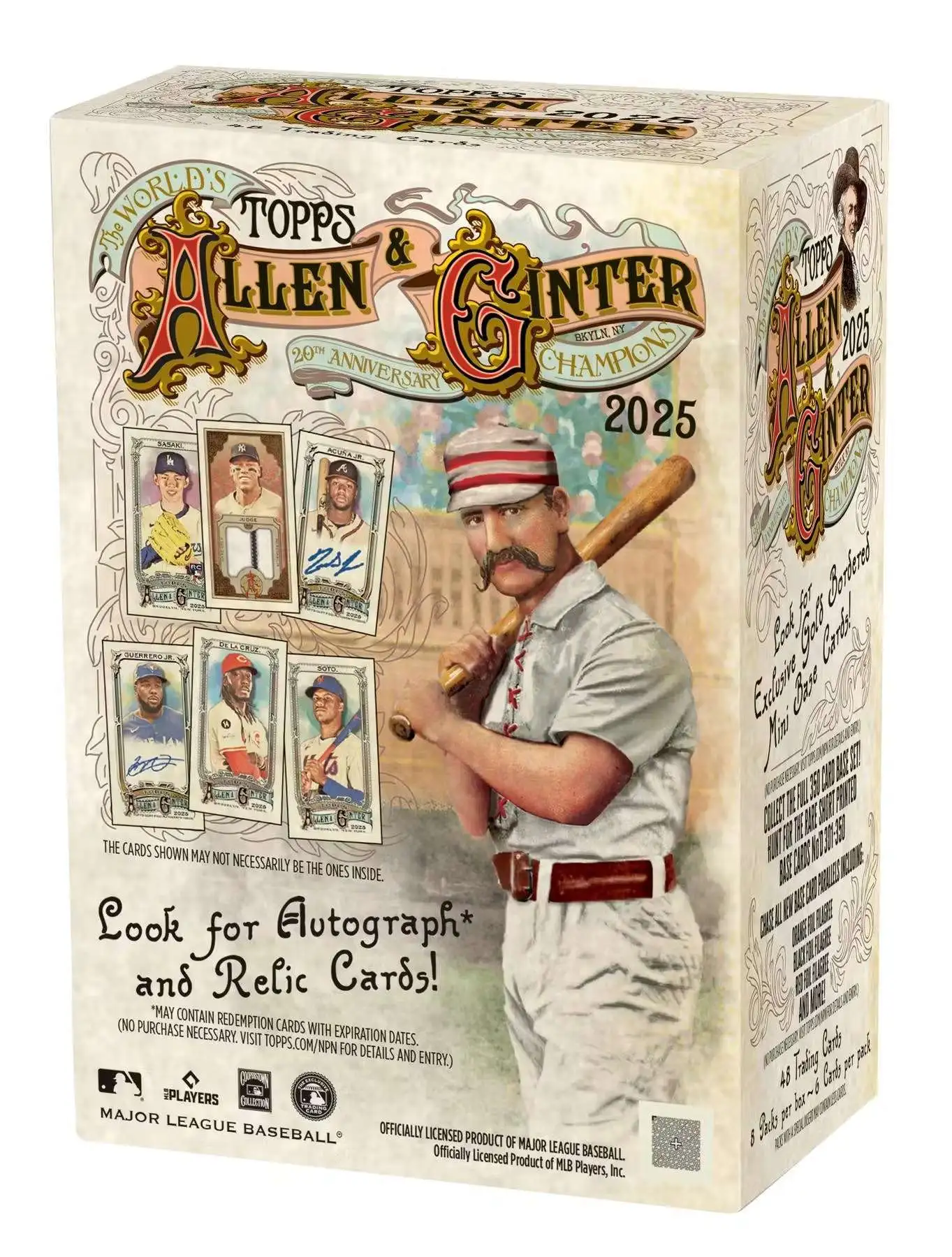 MLB Topps 2025 Allen & Ginter Baseball Trading Card BLASTER Box [8 Packs]