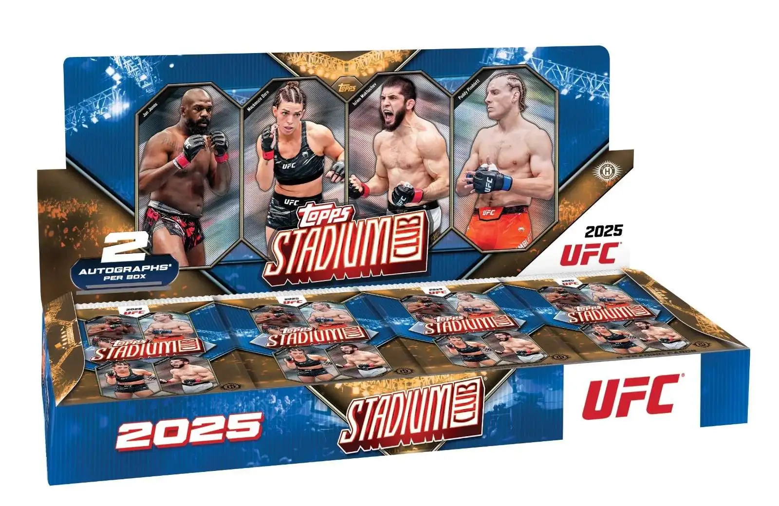 UFC Topps 2025 Stadium Club Trading Card HOBBY Box [16 Packs]