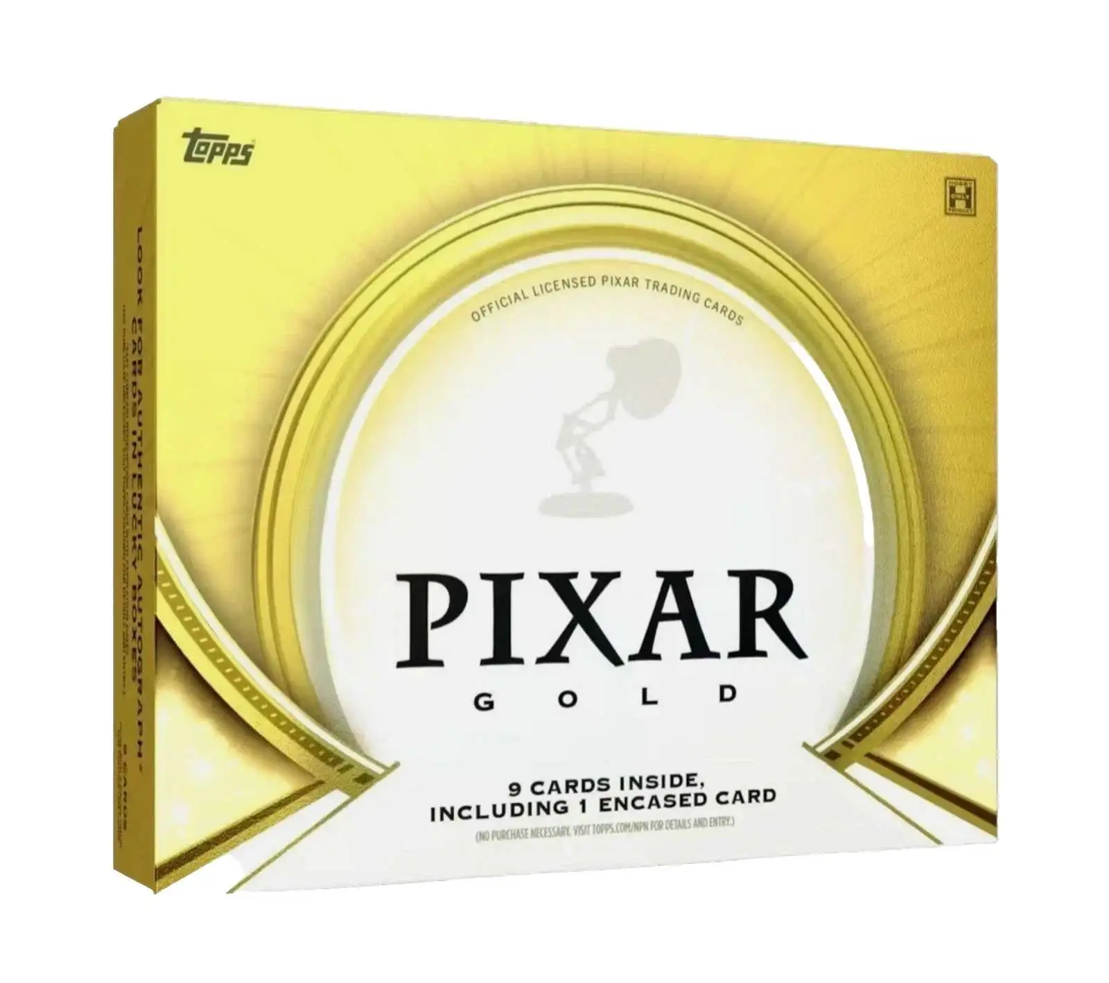 Topps 2025 Pixar Gold Trading Card Hobby Box [9 Cards]