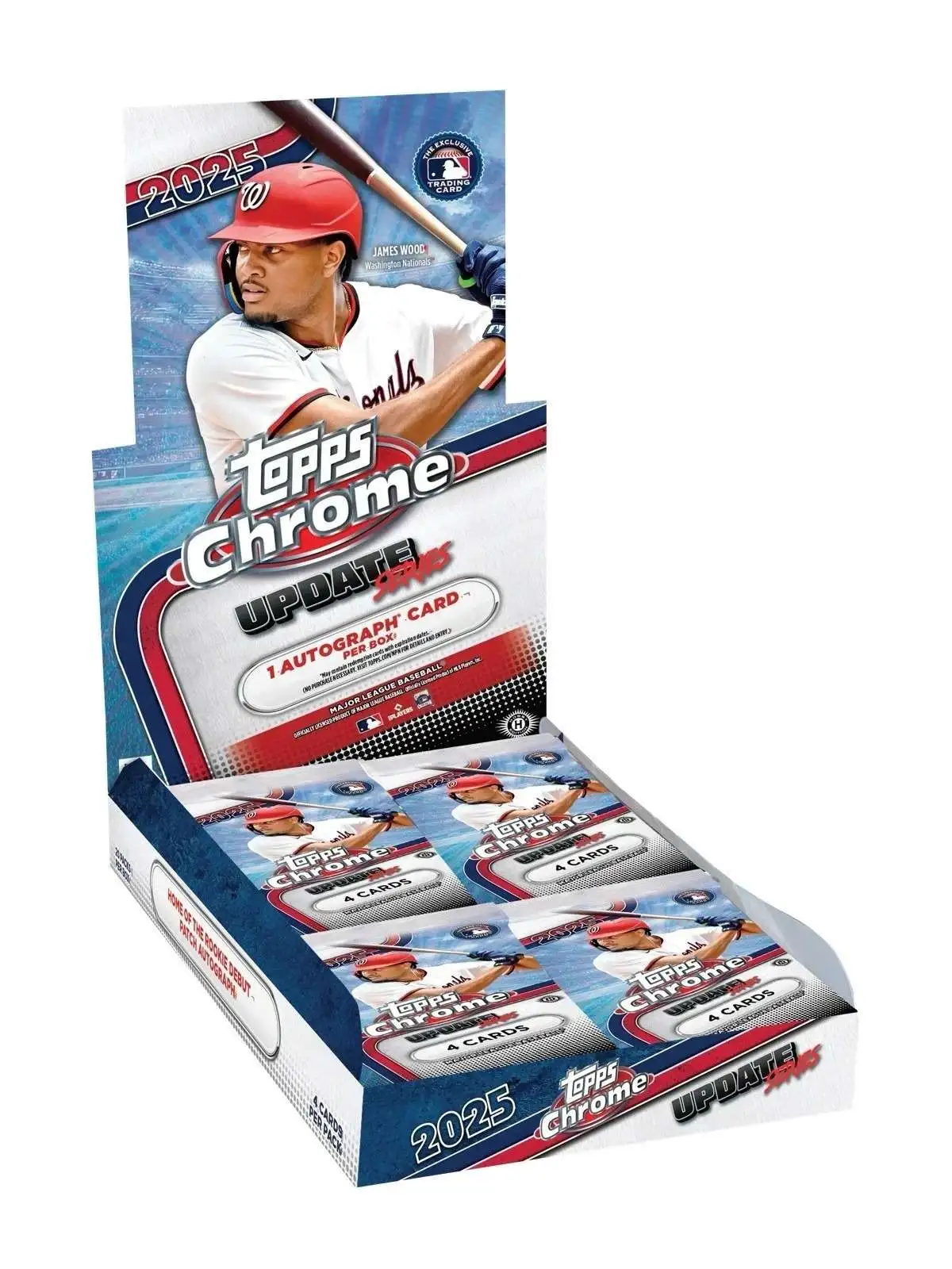 MLB Topps 2025 Chrome Update Series Baseball Trading Card HOBBY Box [20 Packs]