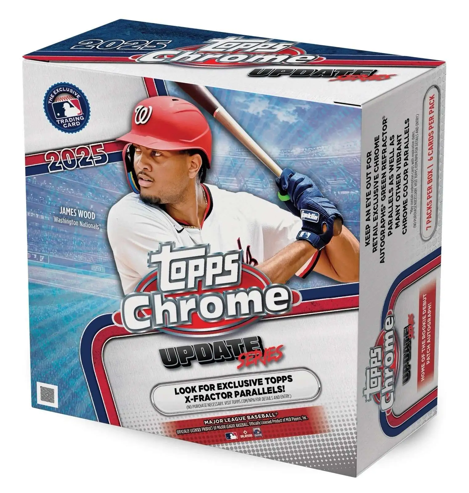 MLB Topps 2025 Chrome Update Series Baseball Trading Card MEGA Box [7 Packs]