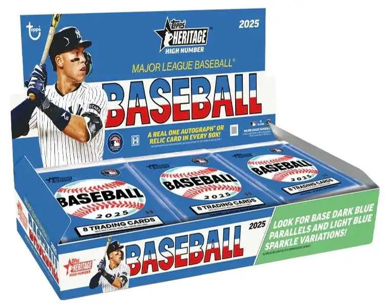 MLB Topps Trading Cards 2025 Topps Heritage High Number Baseball Trading Card Hobby Box [24 Packs]