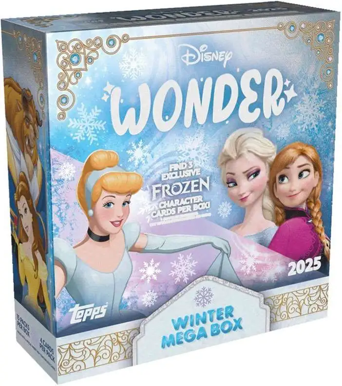 Disney Topps 2025 Wonder Trading Card WINTER MEGA Box [15 Packs]