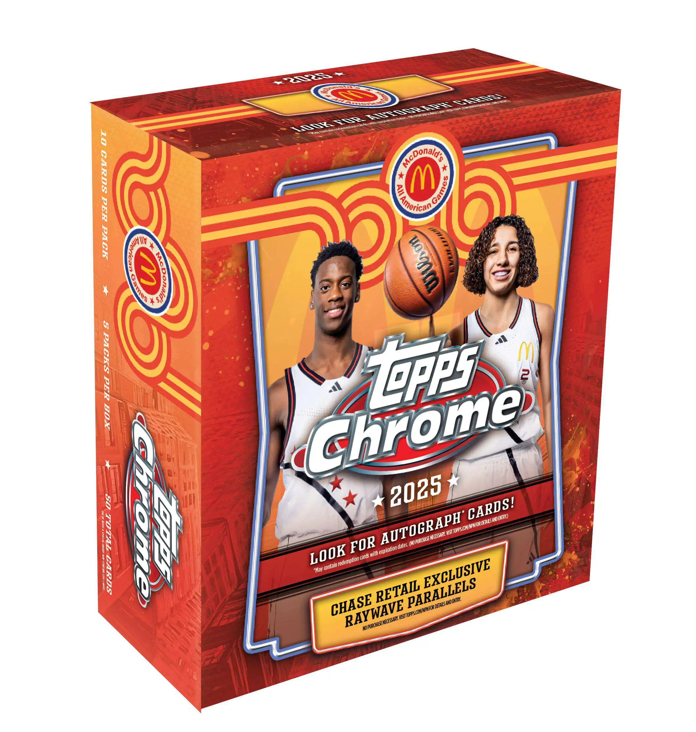 NBA Topps 2025 Chrome McDonalds All-American Basketball Trading