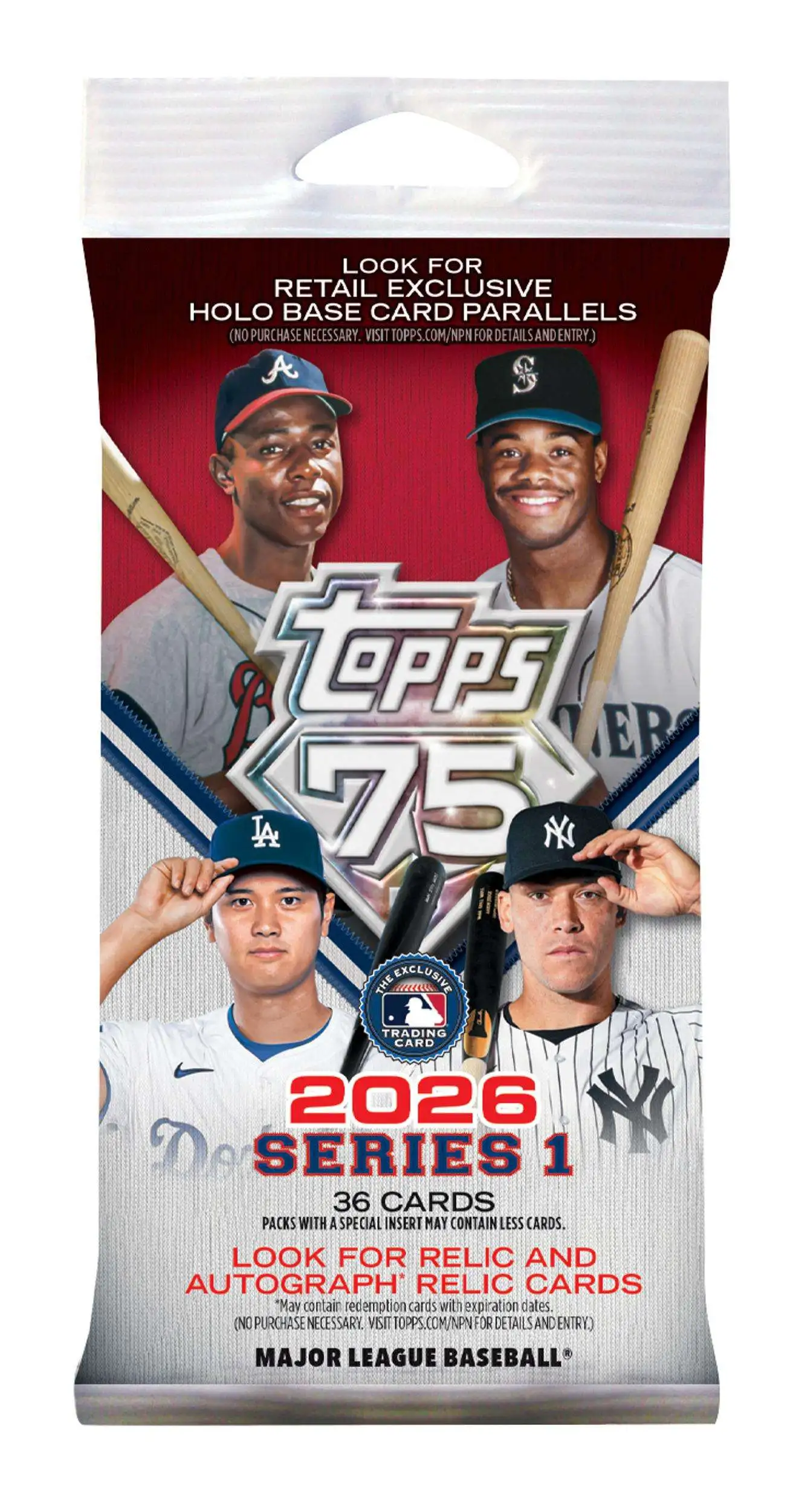 MLB Topps 2026 Series 1 Baseball Trading Card FAT Pack [36 Cards]