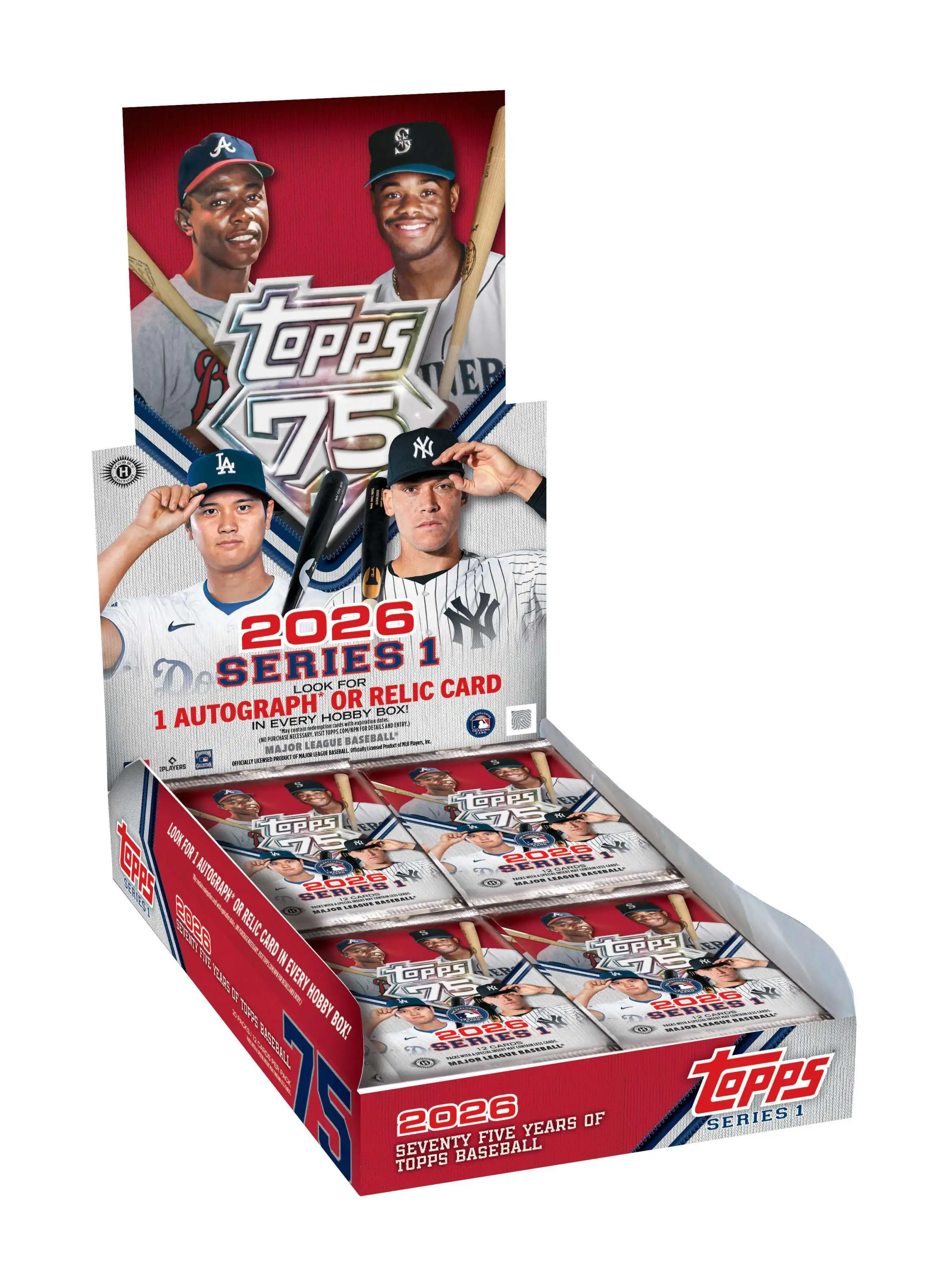 MLB Topps 2026 Series 1 Baseball Trading Card HOBBY Box [20 Packs]
