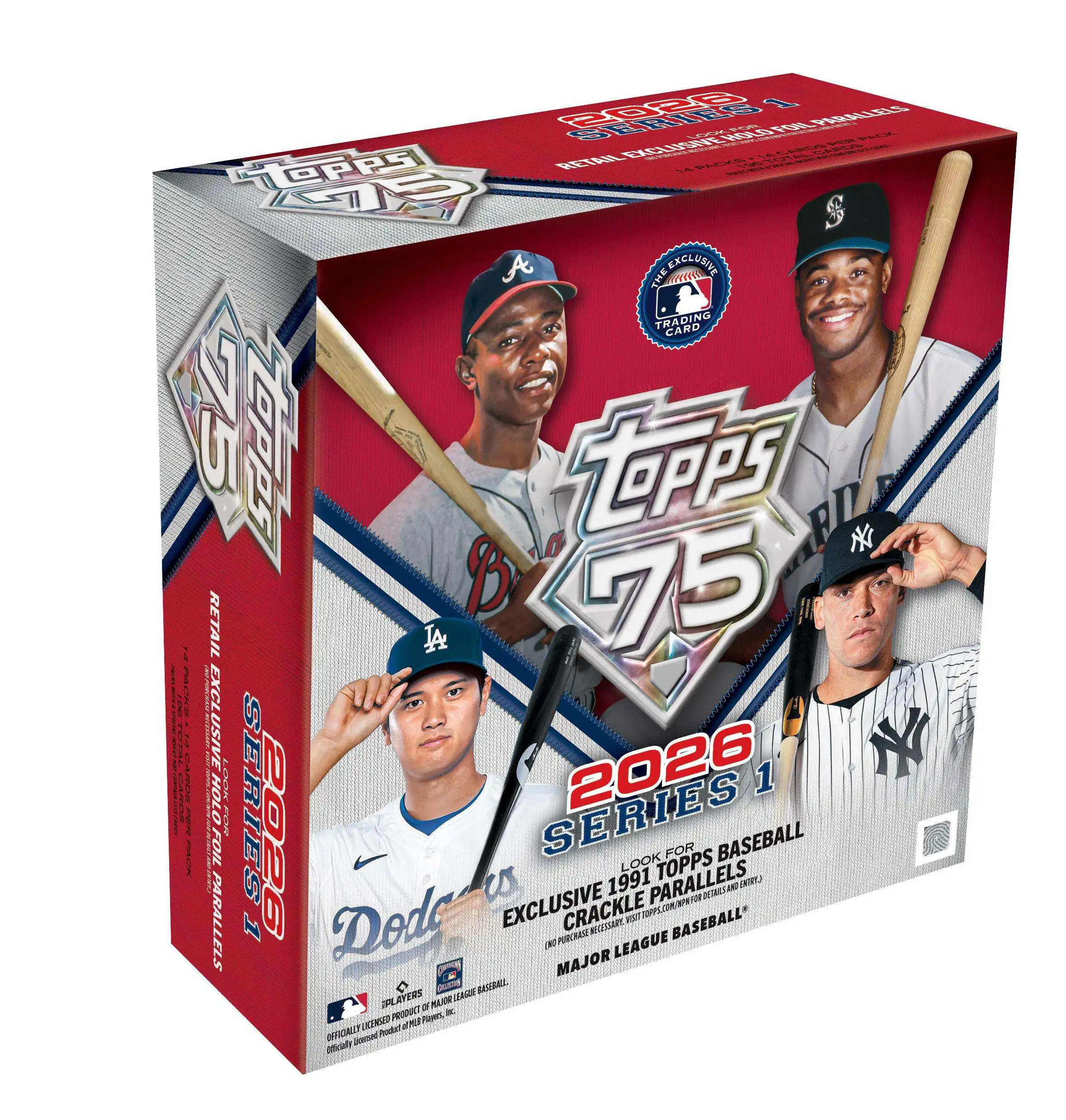 MLB 2026 Topps Baseball Series 1 Trading Card MEGA Box [14 Packs]