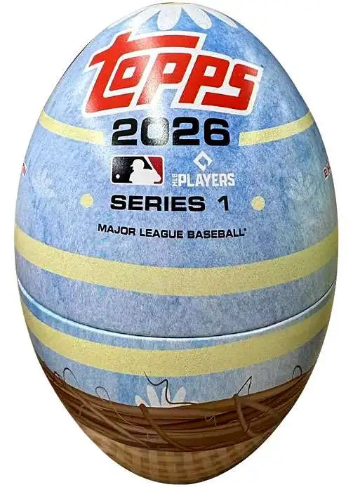 MLB Topps Trading Cards 2026 Series 1 Baseball Trading Card Easter Egg Tin [RANDOM Tin Design, 59 Cards]