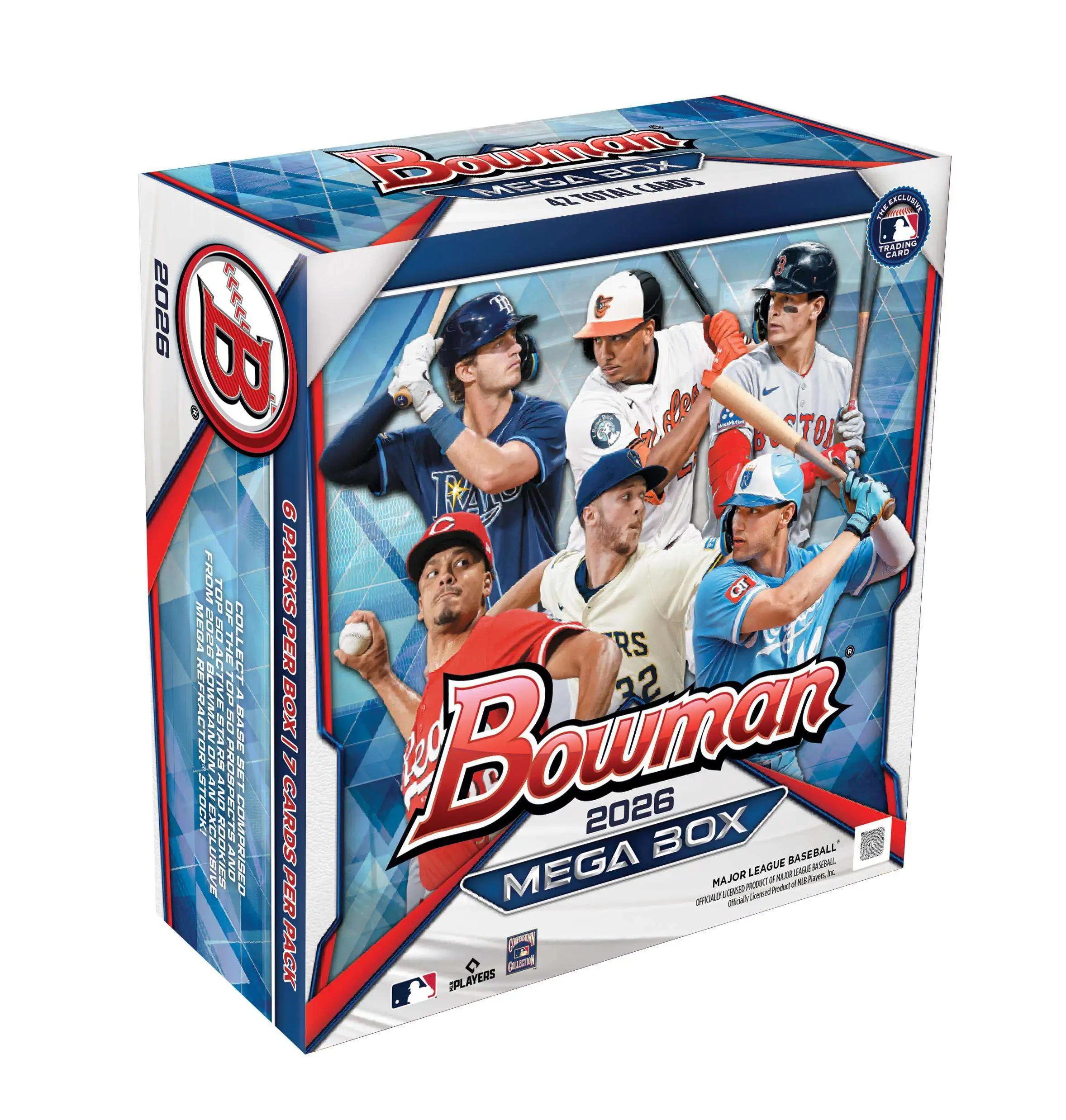 MLB Topps 2026 Bowman Baseball Trading Card MEGA Box [6 Packs] (Pre-Order ships May)