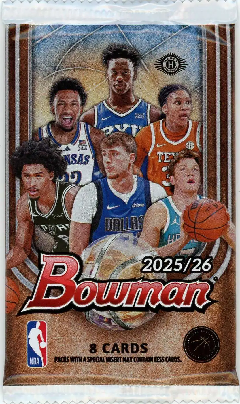 NBA Topps 2025-26 Bowman Basketball Trading Card HOBBY Pack [8 Cards]