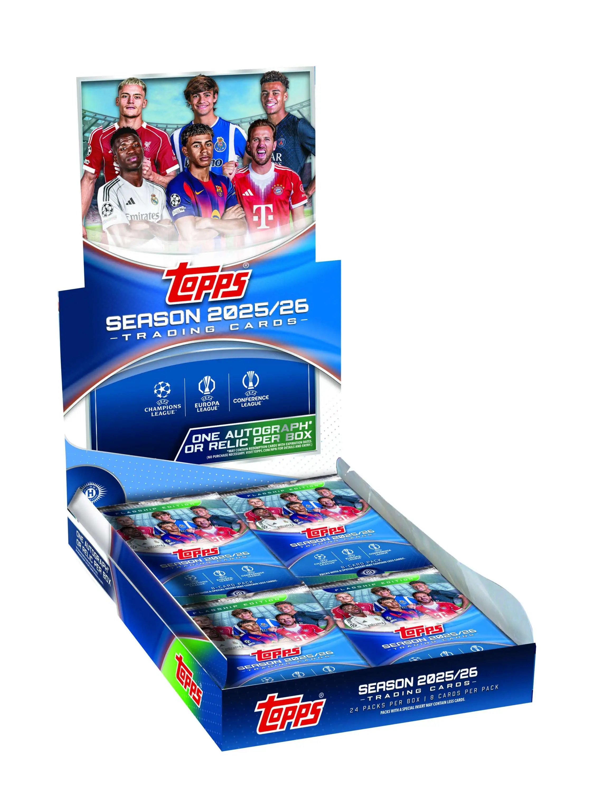 UEFA Topps 2025-26 UEFA Club Competitions Trading Card HOBBY Box 