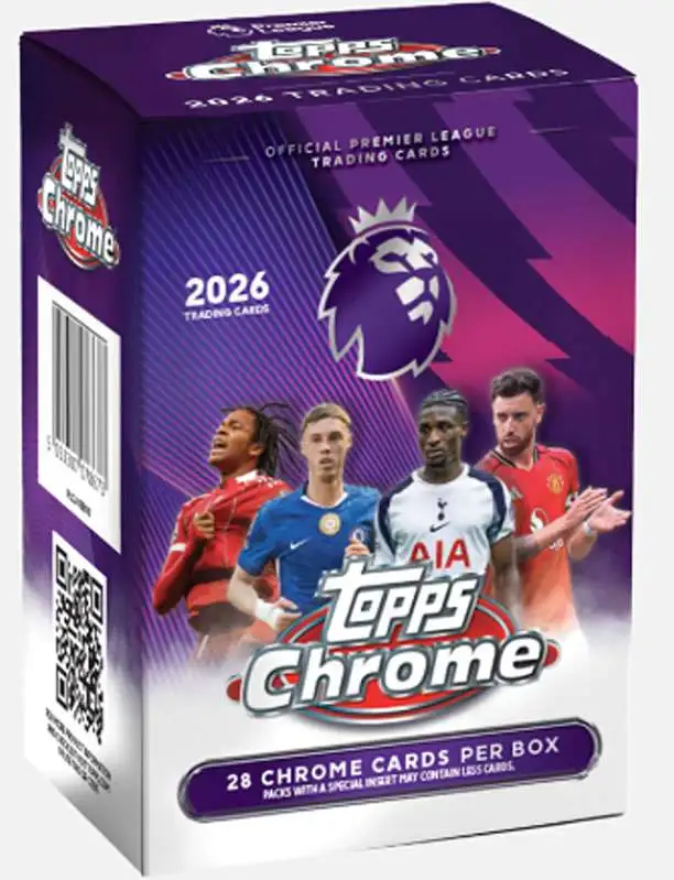 EPL Chrome 2026 Premier League Soccer Trading Card BLASTER Box [7 Packs]