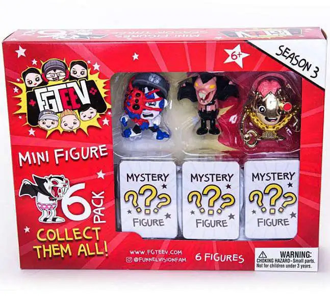 Season 3 FGTeeV Mystery Mini Figure 6-Pack [RANDOM Figures]