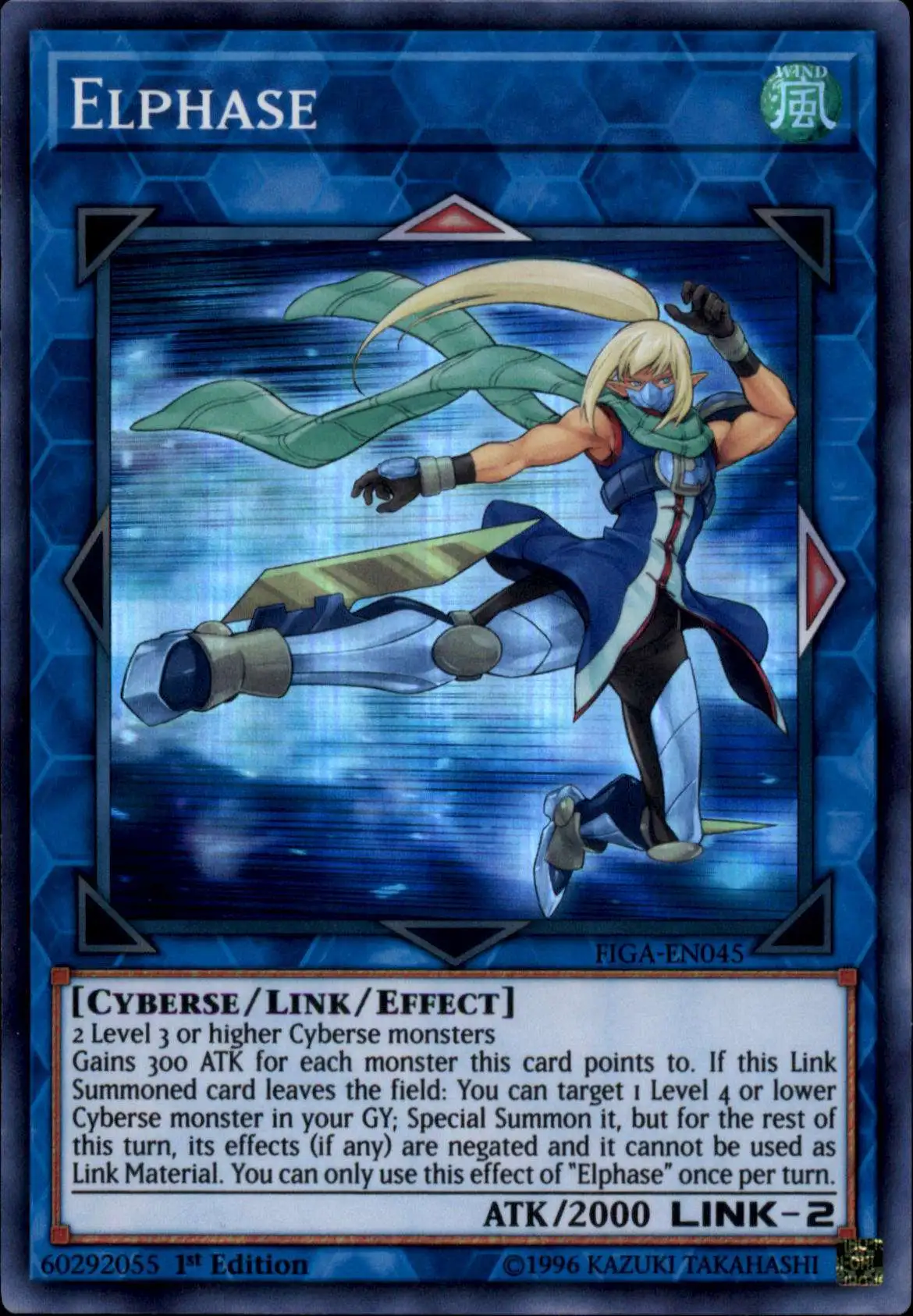 YuGiOh Fists of the Gadgets Super Rare Elphase FIGA-EN045