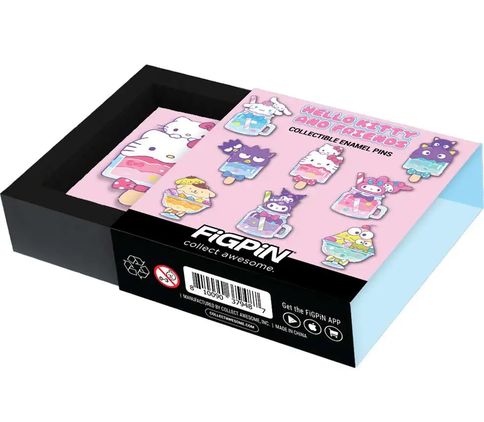 Sanrio Hello Kitty & Friends Series 6 Ice Pops Enamel Pins Mystery Pack [1 RANDOM Collectible Hard Enamel Pin] (Pre-Order ships November)