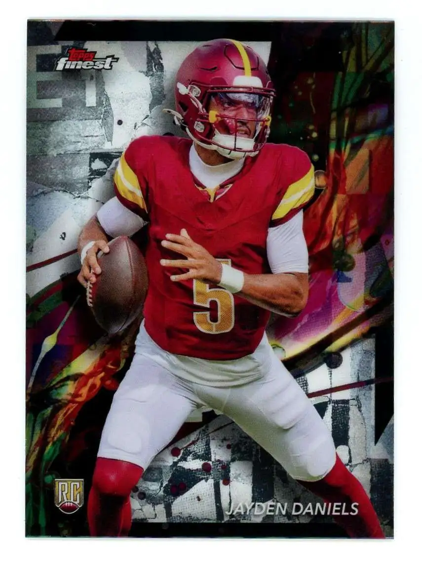 NFL 2024 Topps Finest Football Common Jayden Daniels #67 [Rookie]