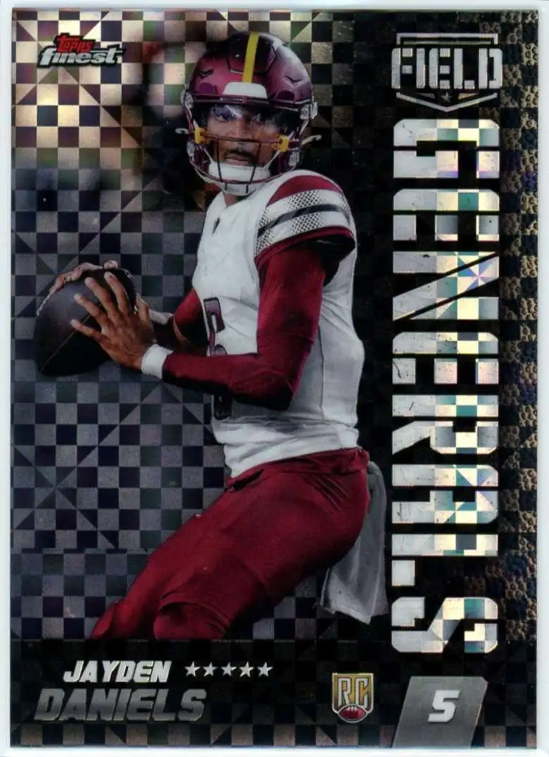 NFL 2024 Topps Finest Football Checkerboard Field Generals Jayden Daniels FG-18 [Rookie]