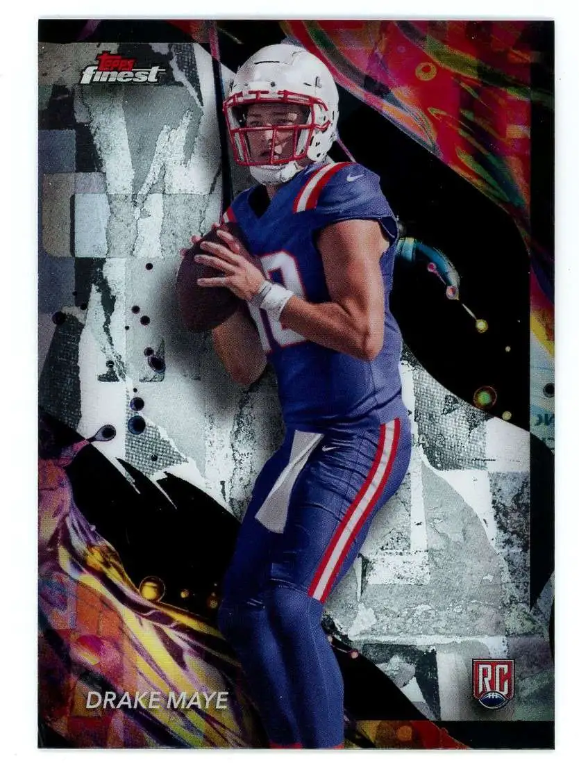 NFL 2024 Topps Finest Football Single Card Uncommon Drake Maye 162 Rookie -  ToyWiz