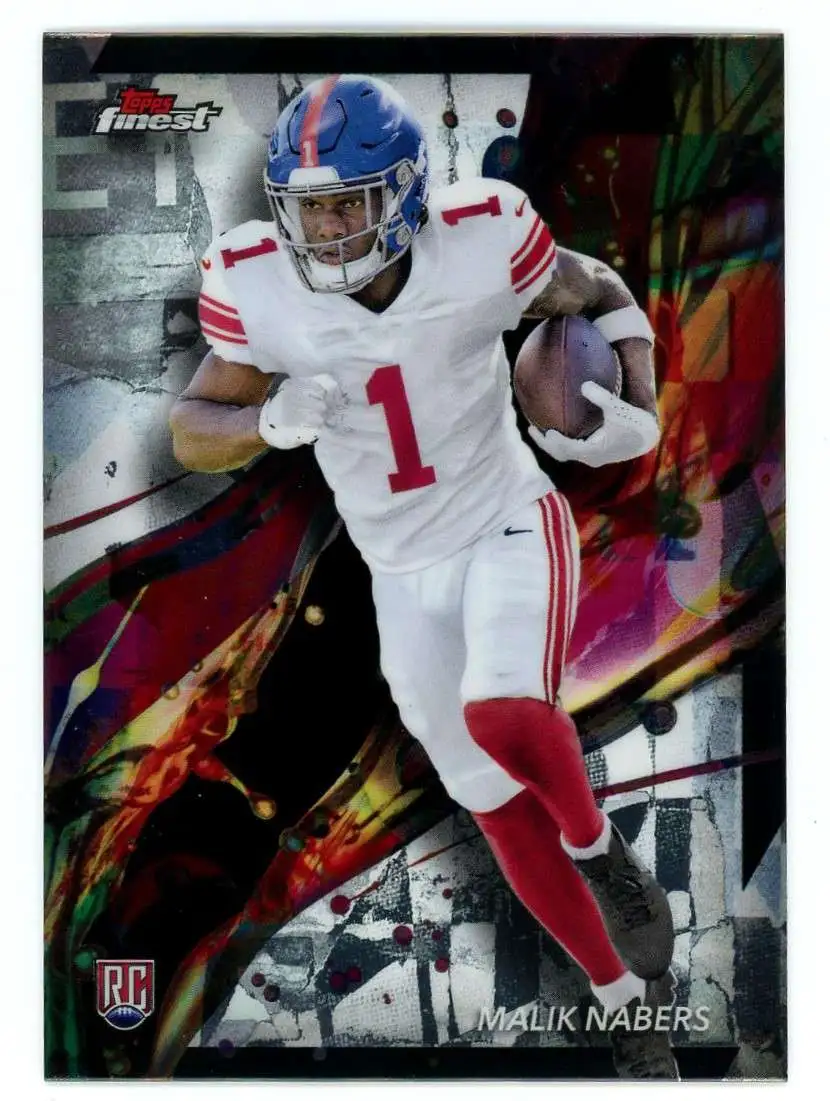 NFL 2024 Topps Finest Football Common Malik Nabers #90 [Rookie]