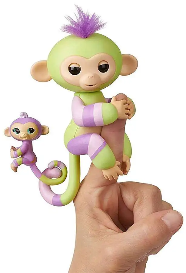 WowWee Fingerlings Baby Monkey & Mini BFFs Jess & Eden Playset 