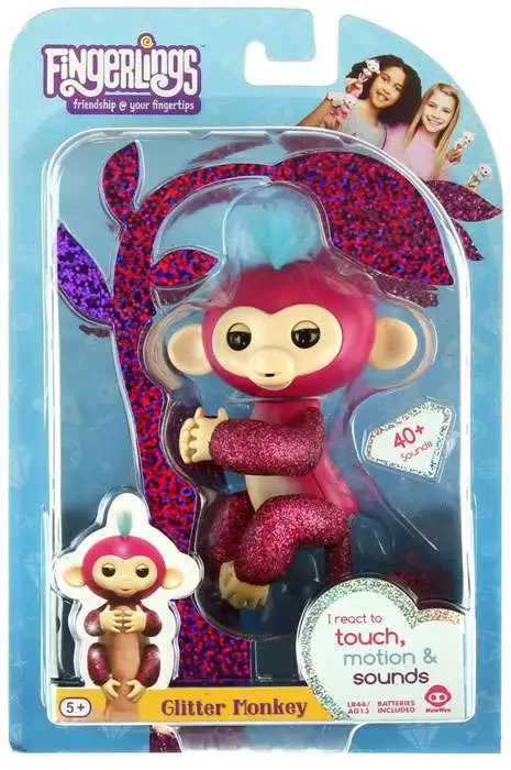 Fingerlings Glitter Monkey Razz Figure [Damaged Package]