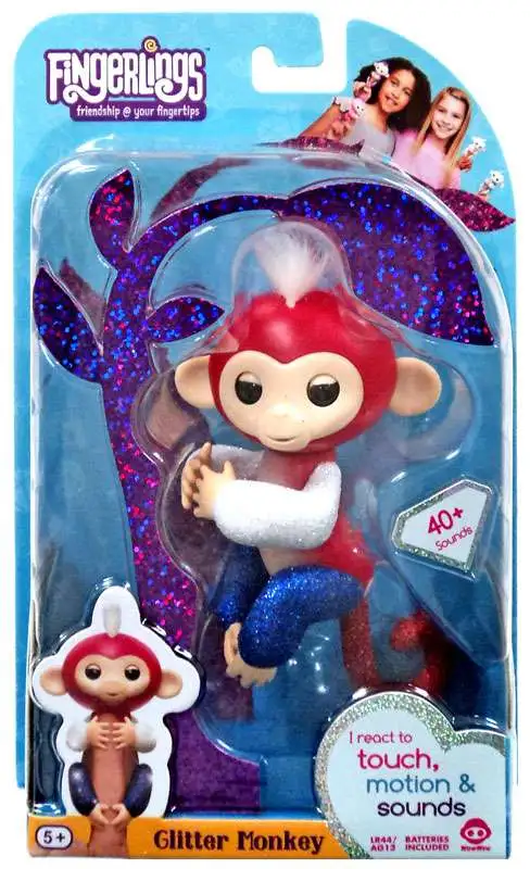 Fingerlings Glitter Monkey Liberty Figure