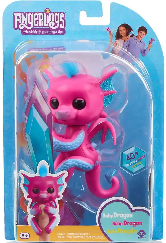 Fingerlings Baby Dragon Sandy Figure [Pink, Loose]