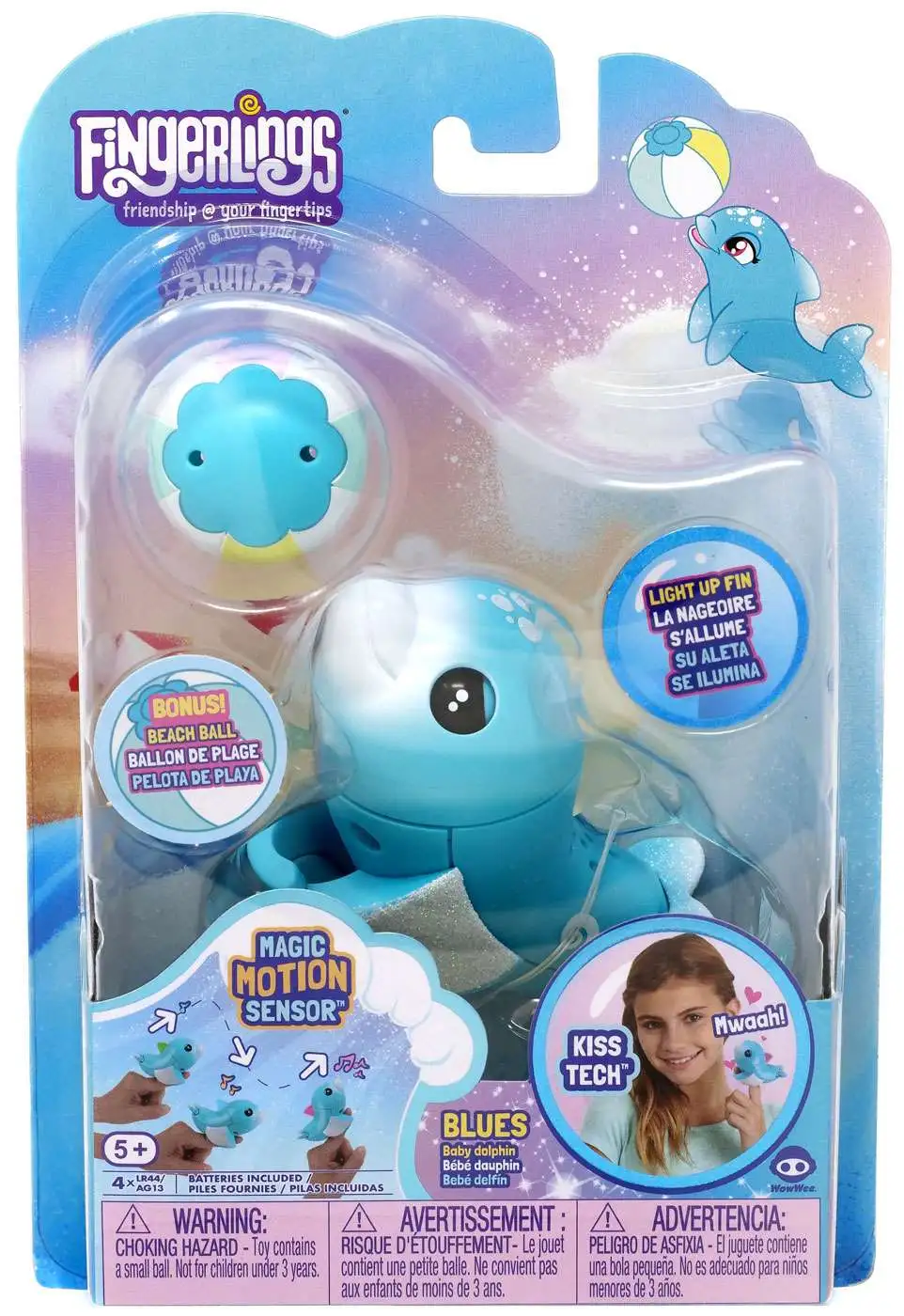 Fingerlings Baby Dolphin Blues Figure [Damaged Package]