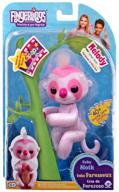 Fingerlings Baby Sloth Kingsley Fingerling by WowWee 100 Authentic for sale online 
