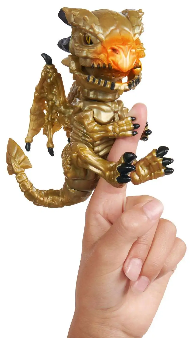 Fingerlings Untamed LIMITED EDITION Gold Rush Dragon Dragone with Lights/Sounds 
