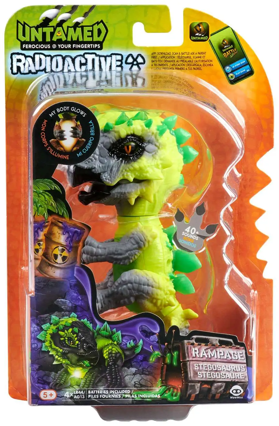 Details about   Untamed Radioactive Fingerlings 3 Piece Set Dinosaurs X-Ray Rampage Gamma 